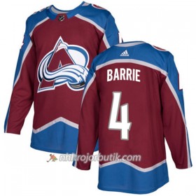 Män Ishockey Colorado Avalanche Tröja Tyson Barrie 4 Adidas 2017-2018 Burgundy Röd Authentic